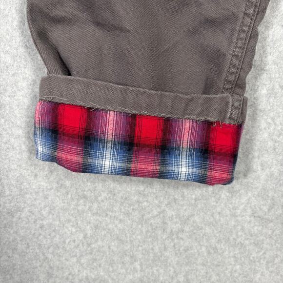 Blue Mountain Pant Womens 10 Flannel Lined Insulated Thermal Warm Red Soft 31x28 - Picture 4 of 13